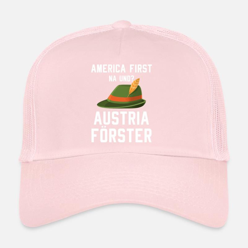 America First Austria Förster Spruch Waldarbeiter Casquette trucker 