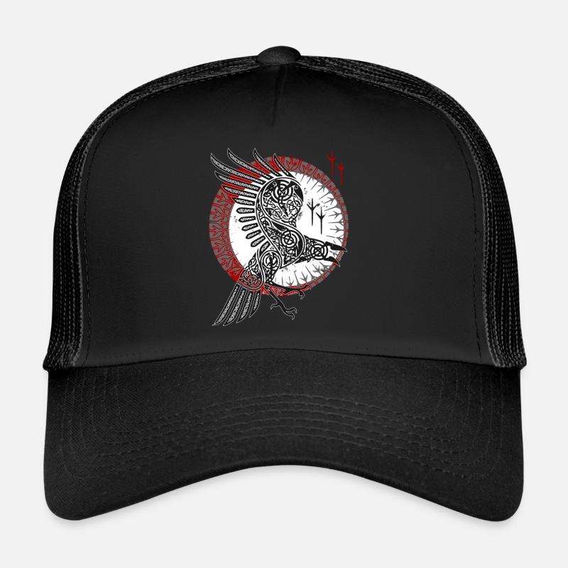 NORSE RAVEN - Walhalla Raben Wikinger Casquette trucker 