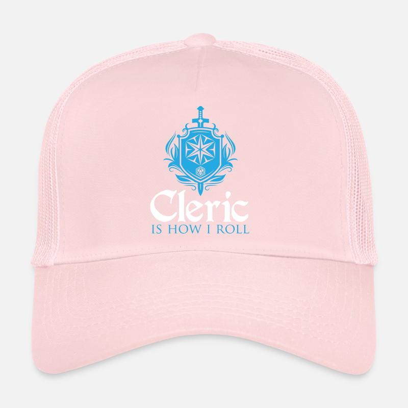 RPG games Cleric is how i roll Casquette trucker 