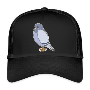 Taube - Trucker Cap - Schwarz/Schwarz - Vorne