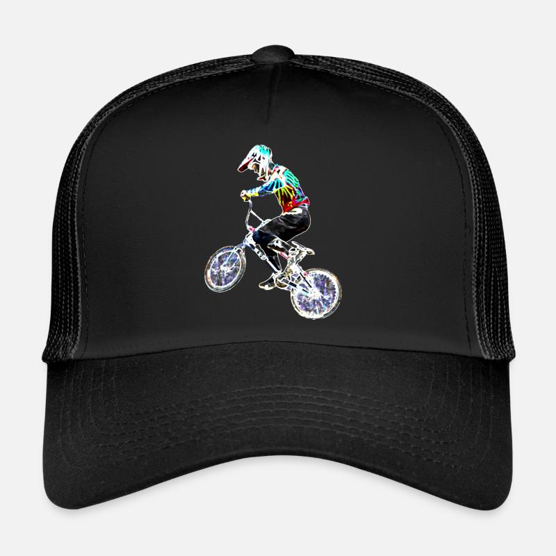 bmx racing - Trucker Cap - Schwarz/Schwarz