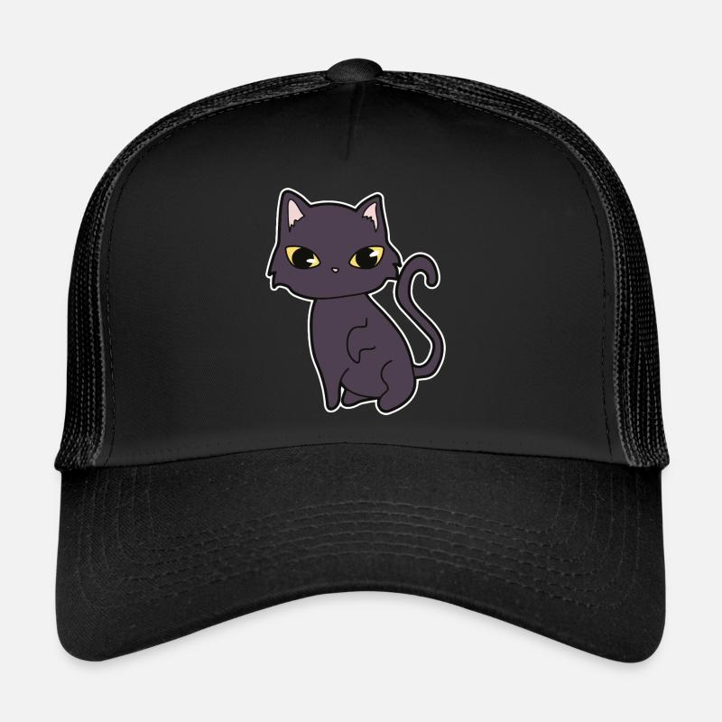Black cat Trucker Cap
