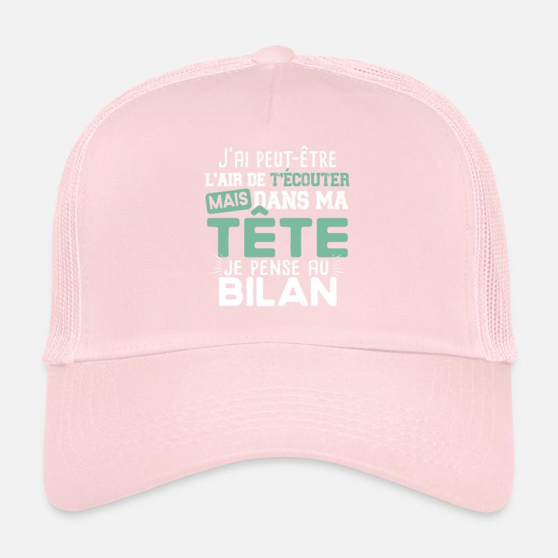 Comptable Comptabilité Bilan Métier Calcul Humour Casquette trucker 