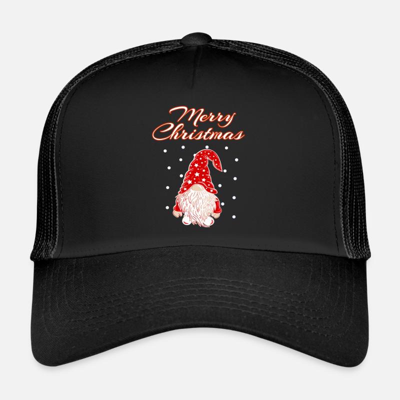 Joyeux Noël Gnom Gnomes de Noël Casquette trucker 