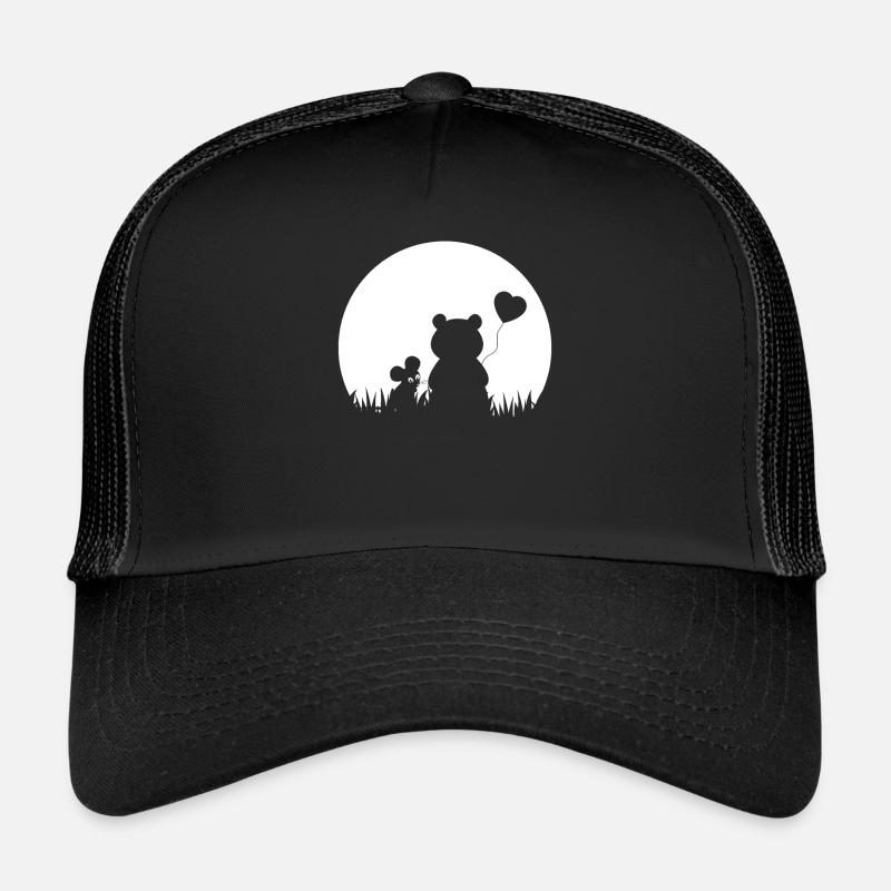 Mouse Bear Heart Valentine's Day Trucker Cap