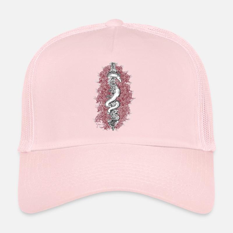 Fleur de dragon Casquette trucker 