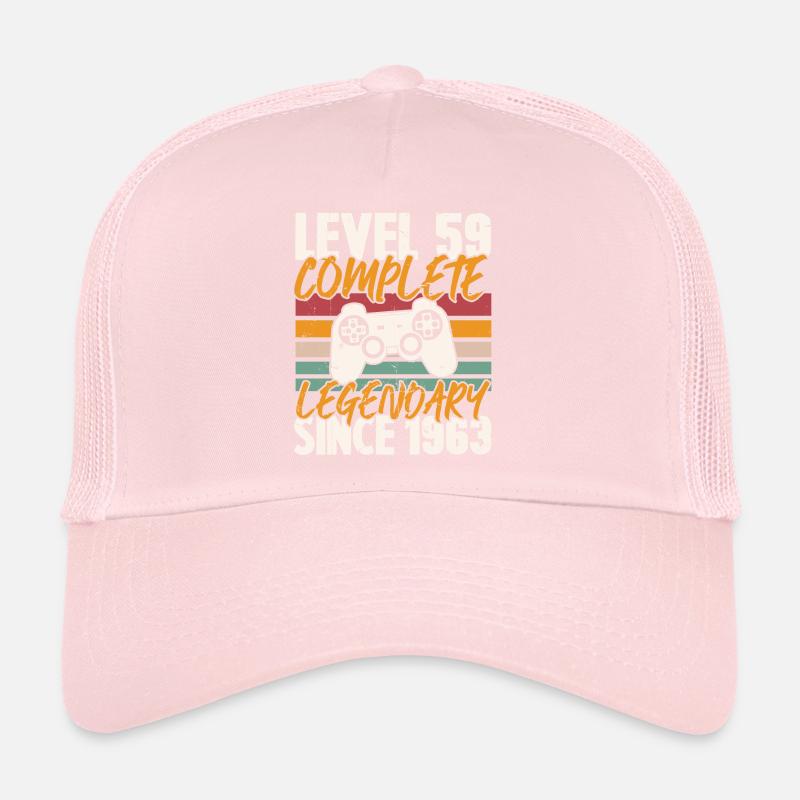 Niveau 59 Complet Vintage Anniversaire 59 Ans Casquette trucker 
