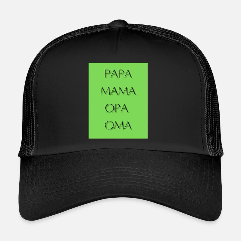 Familie - Trucker Cap - Schwarz/Schwarz