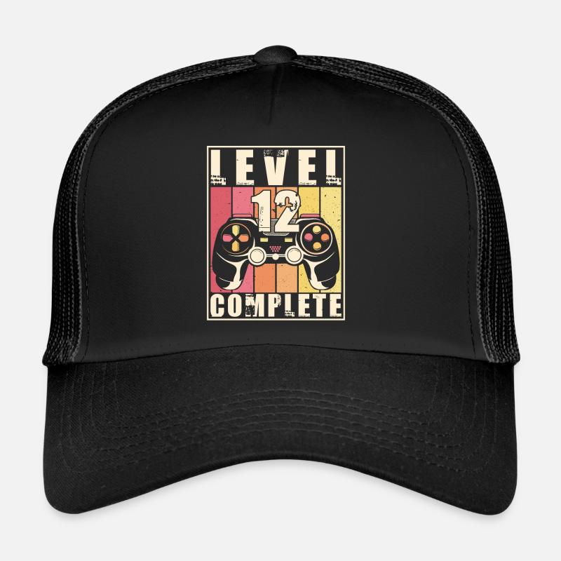 12e anniversaire Niveau 12 Cadeau complet de 12 ans Casquette trucker 