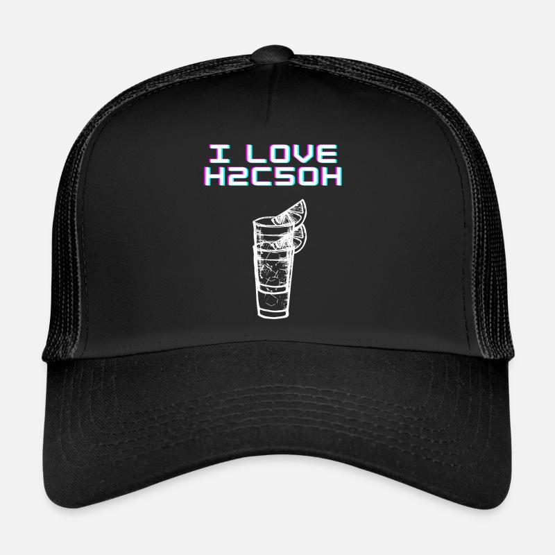 Ich liebe H2C5OH Trucker Cap