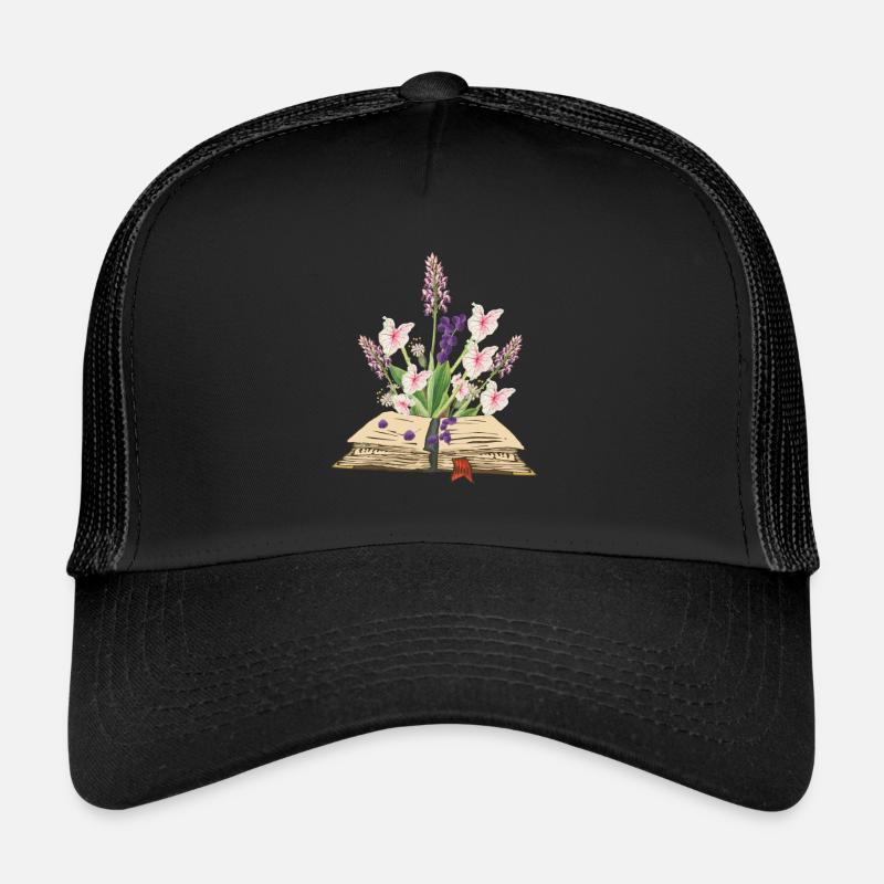 Widblumen - Kräuter - Trucker Cap - Schwarz/Schwarz
