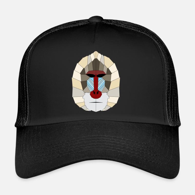 Mandrill geometrisch Trucker Cap