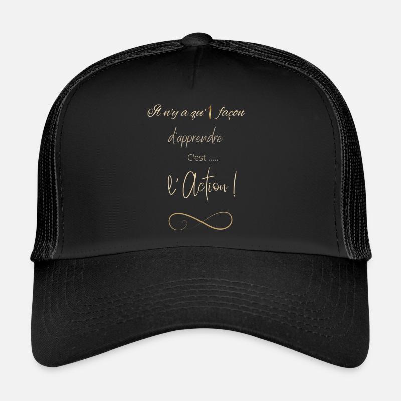 action 2 - Casquette trucker  - noir/noir