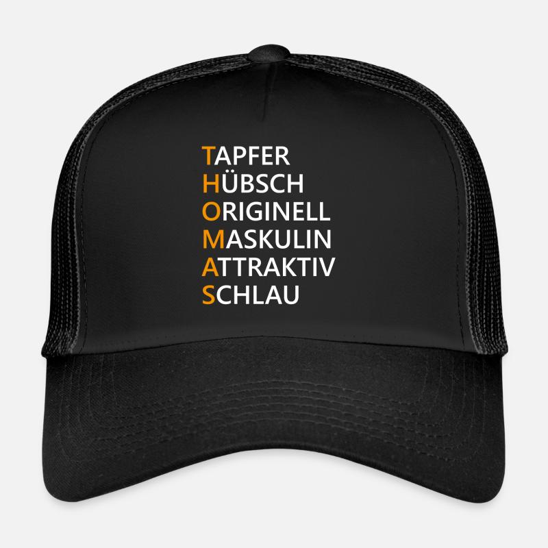 Thomas Name Geschenk Trucker Cap