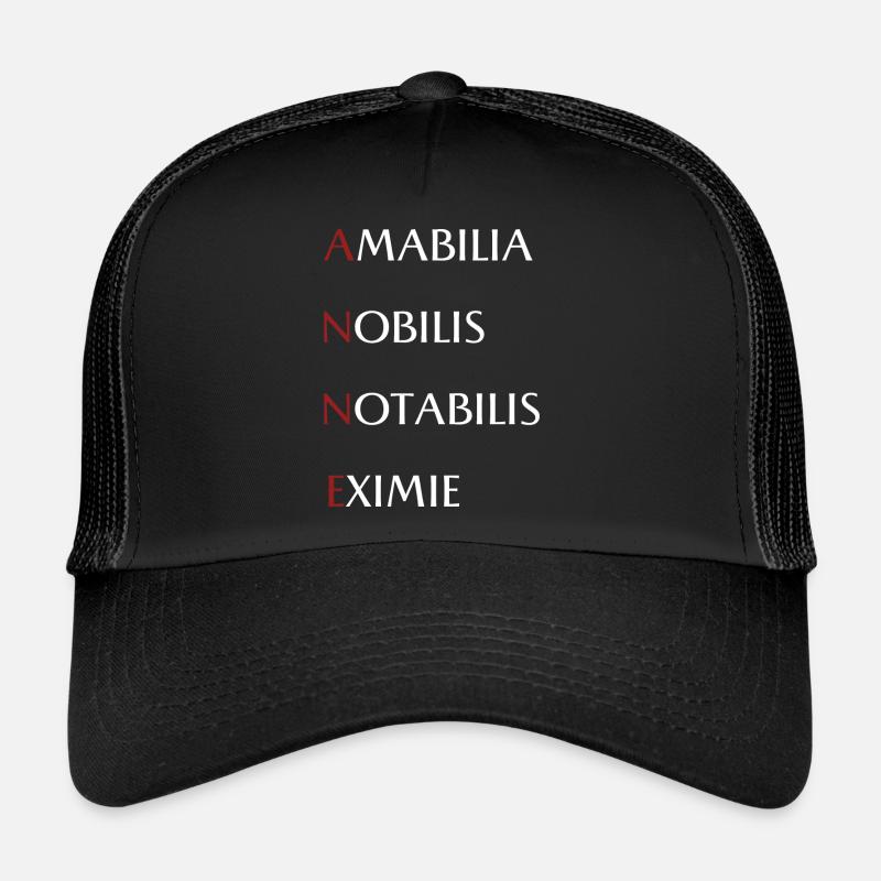 Anne - Trucker Cap - Schwarz/Schwarz