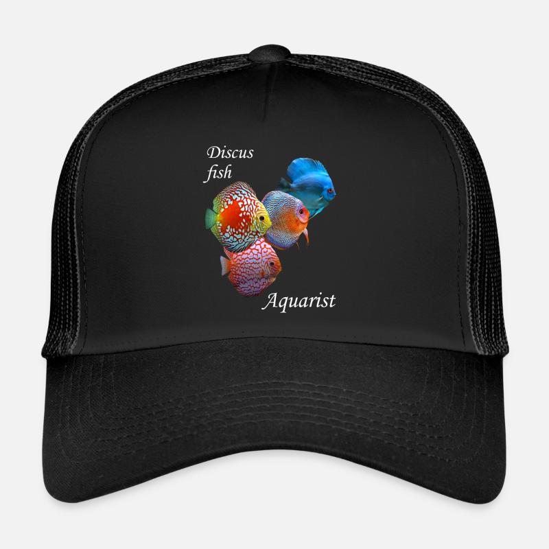 DISCUS FISH AQUARIOPHILE - DIVERS DISCUS FISH GRAPHIC - Casquette trucker - noir/noir