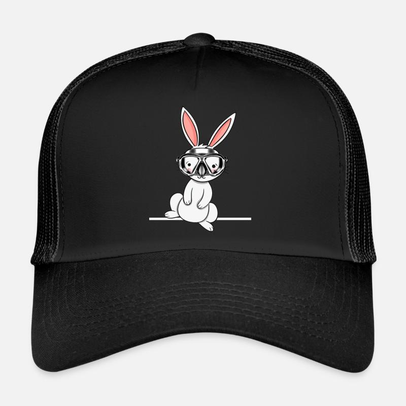 apnée plongée oxygène plongée plongée lapin de plongée Casquette trucker 