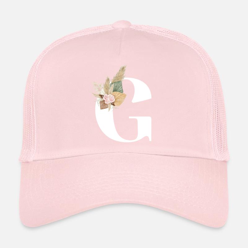 Buchstabe G blumig Trucker Cap