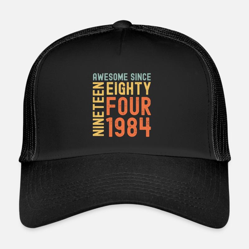 Awesome since 1984 Geburtstag Geschenk Jahreszahl Trucker Cap