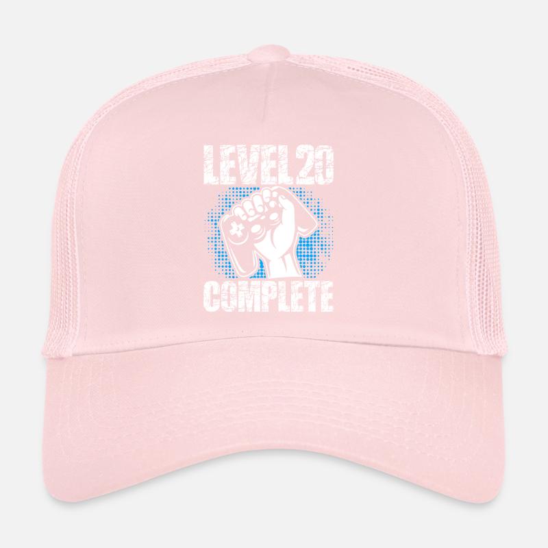 Niveau 20 Cadeau d’anniversaire complet 20 ans Casquette trucker 