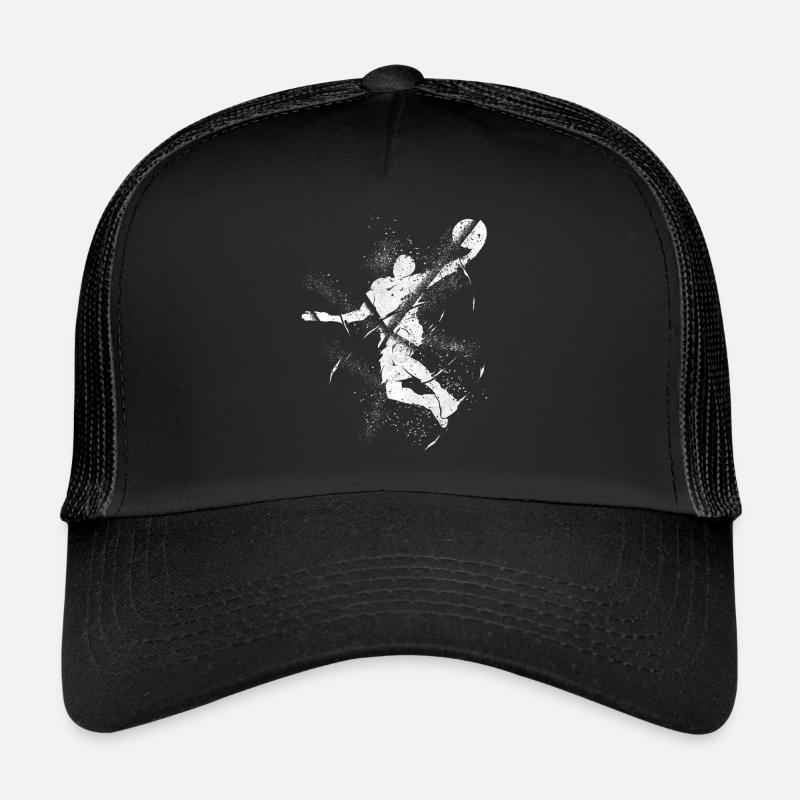 Basketteur Basketteur Dunking Grunge Splash - Casquette trucker  - noir/noir