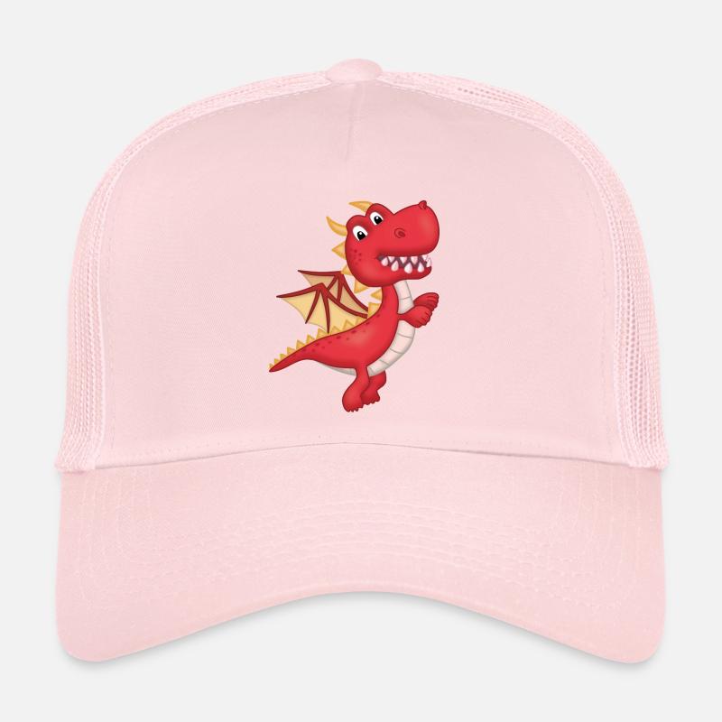 Cleverer kleiner roter Drache Trucker Cap