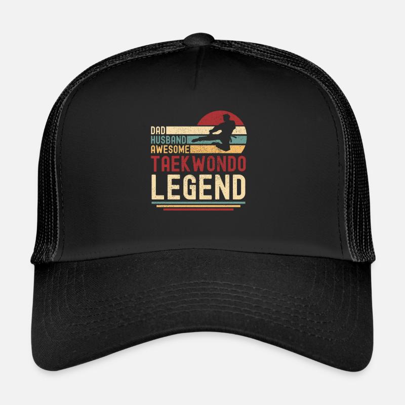 Papa Ehemann Taekwondo Legende vintage retro Trucker Cap
