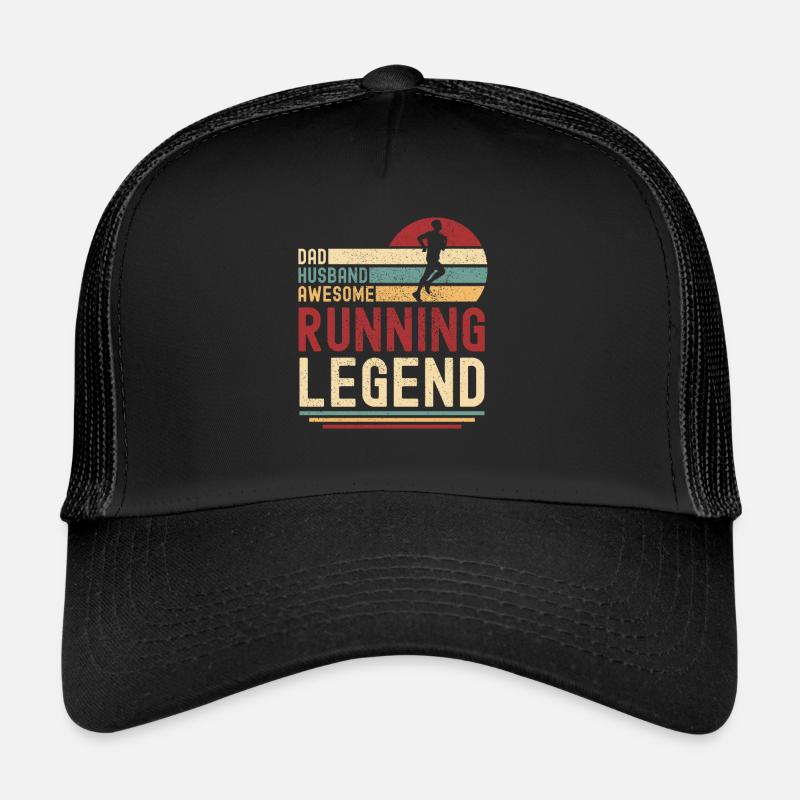 Running retro daddy running legend vintage Casquette trucker 