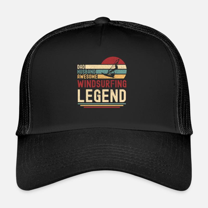 Papa Ehemann Windsurfen Legende vintage retro Trucker Cap