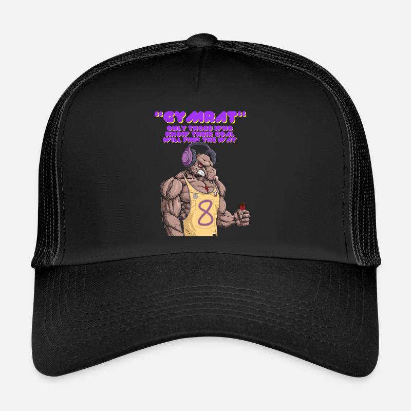 Gym - Trucker Cap - Schwarz/Schwarz