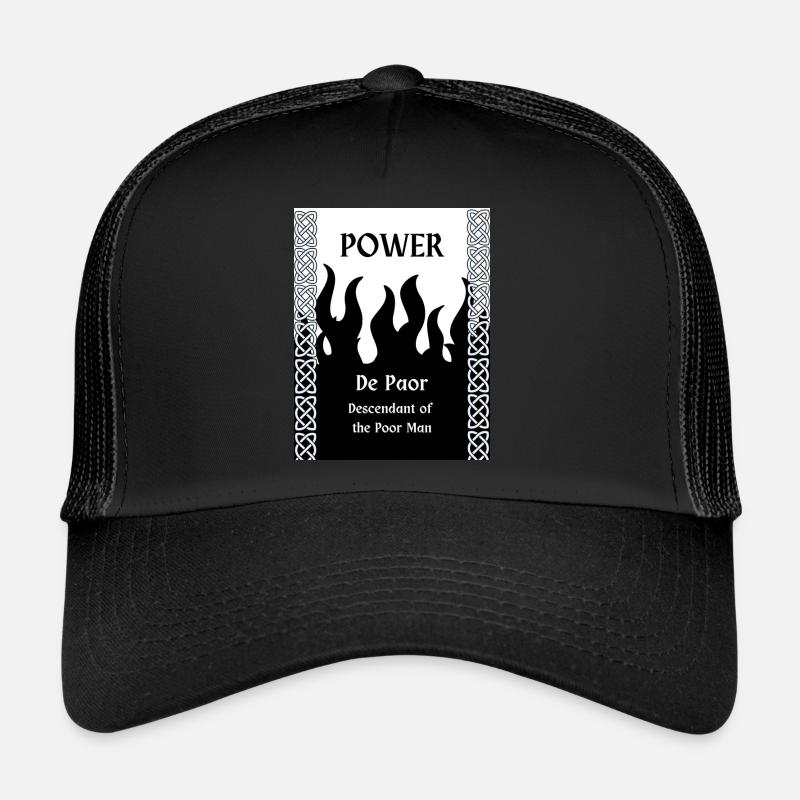POWER SURNAME - Trucker Cap - black/black