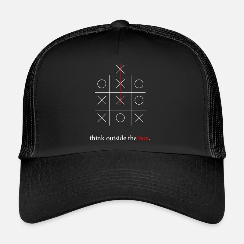 Sortez des sentiers battus - Casquette trucker  - noir/noir
