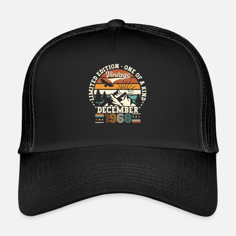 Original Décembre 1968 54e anniversaire Cadeau Casquette trucker 