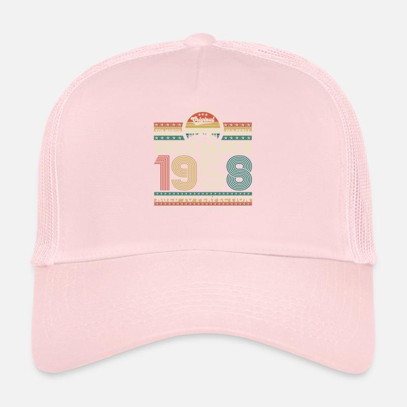 Né en décembre 1958 cadeau de 64e anniversaire Casquette trucker 
