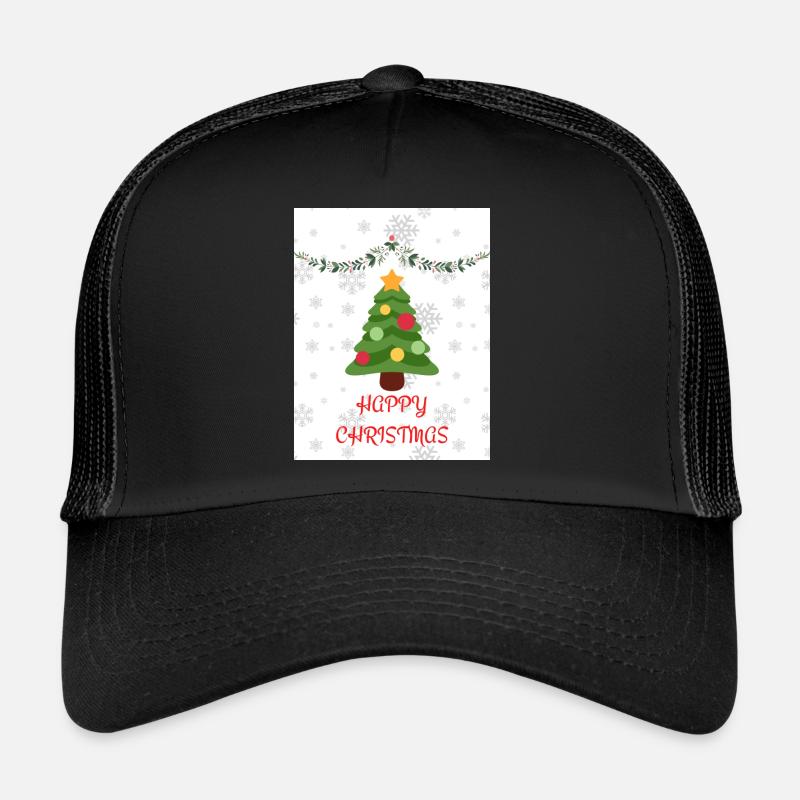 FROHE WEIHNACHTEN - Trucker Cap - Schwarz/Schwarz