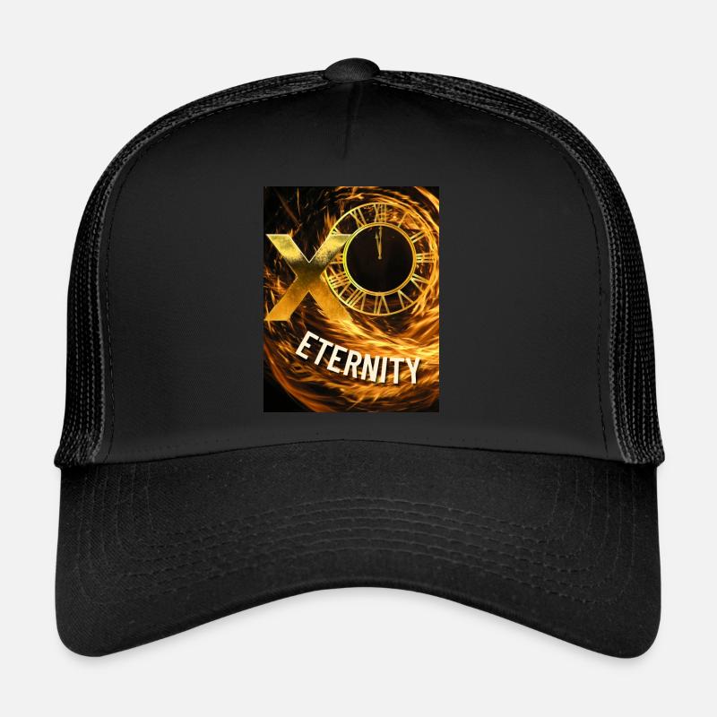 Conception d’une éternité dorée - Casquette trucker  - noir/noir