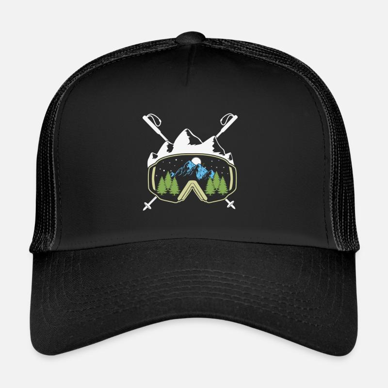 Wintersport - Trucker Cap - Schwarz/Schwarz