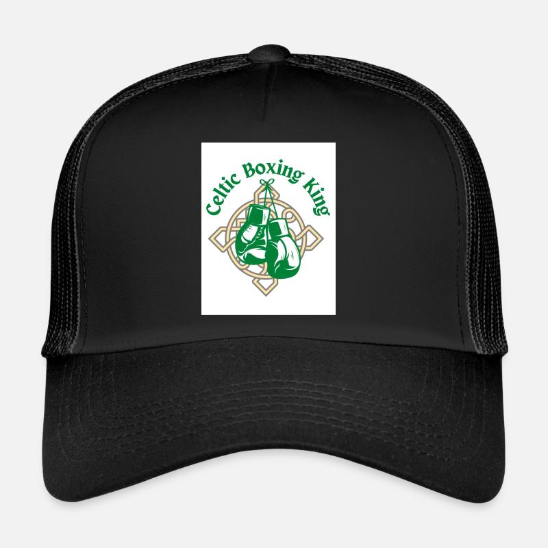 Keltischer Boxkönig - Trucker Cap - Schwarz/Schwarz