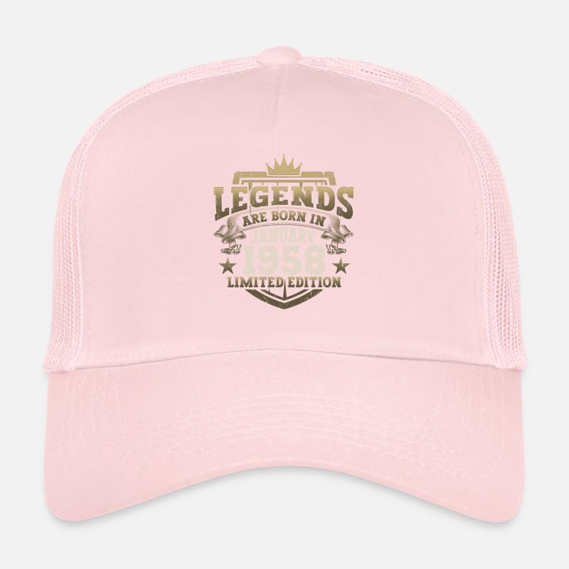 Born 1958 January 65th birthday Gift man Trucker Cap