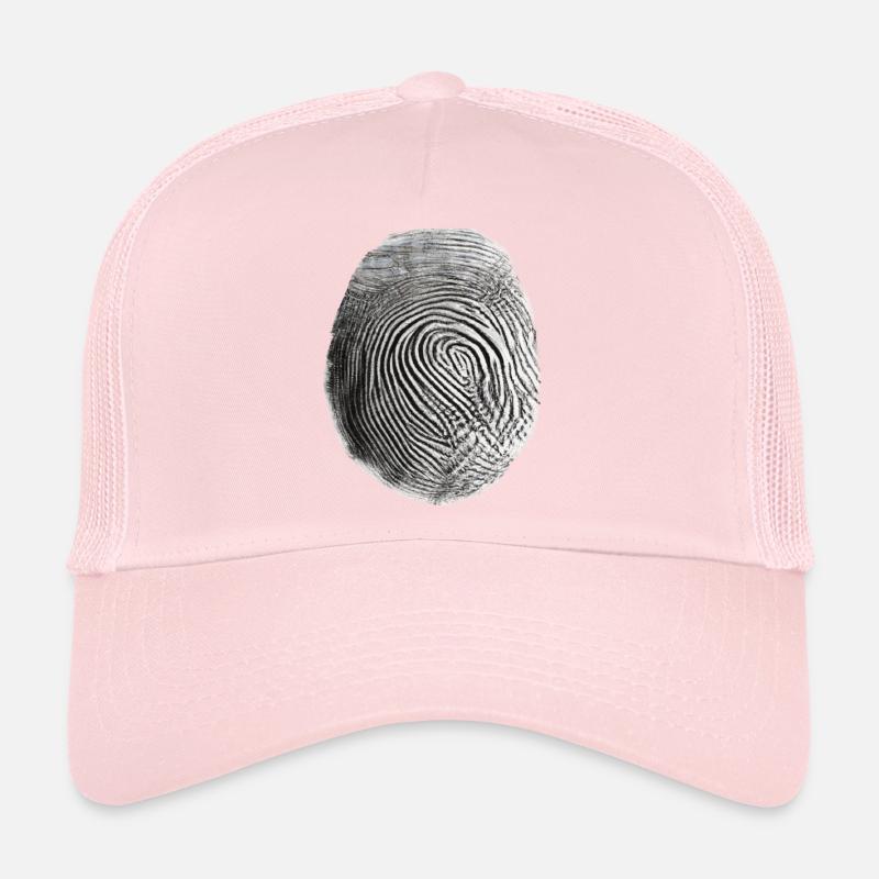 Fingerprint black Trucker Cap