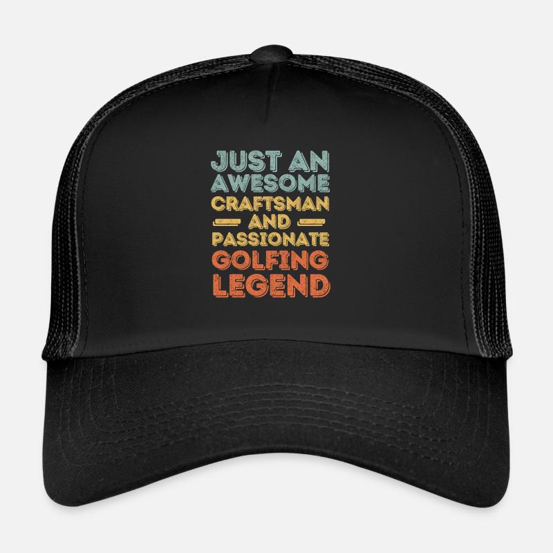 Craftsman golfing retro Trucker Cap