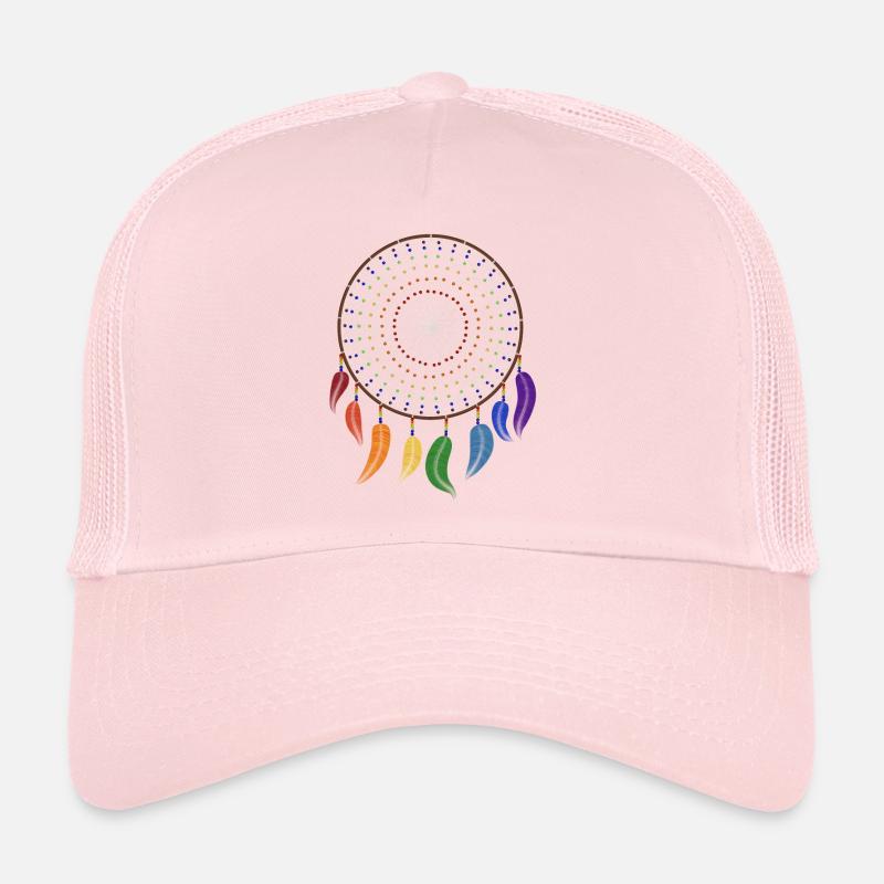 Dreamcatcher Rainbow Chakra Trucker Cap