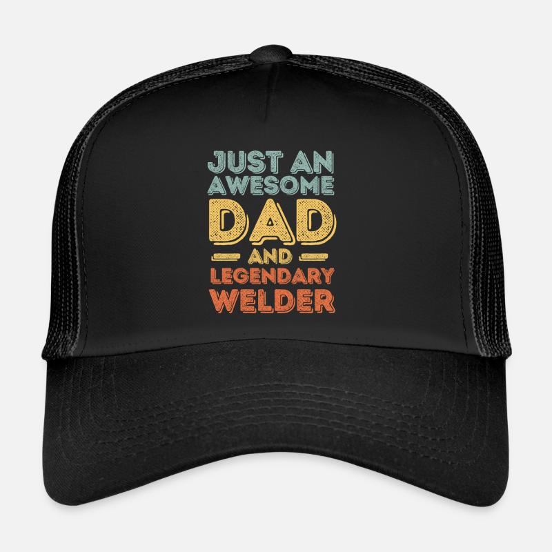 Papa Welder Father's Day Trucker Cap