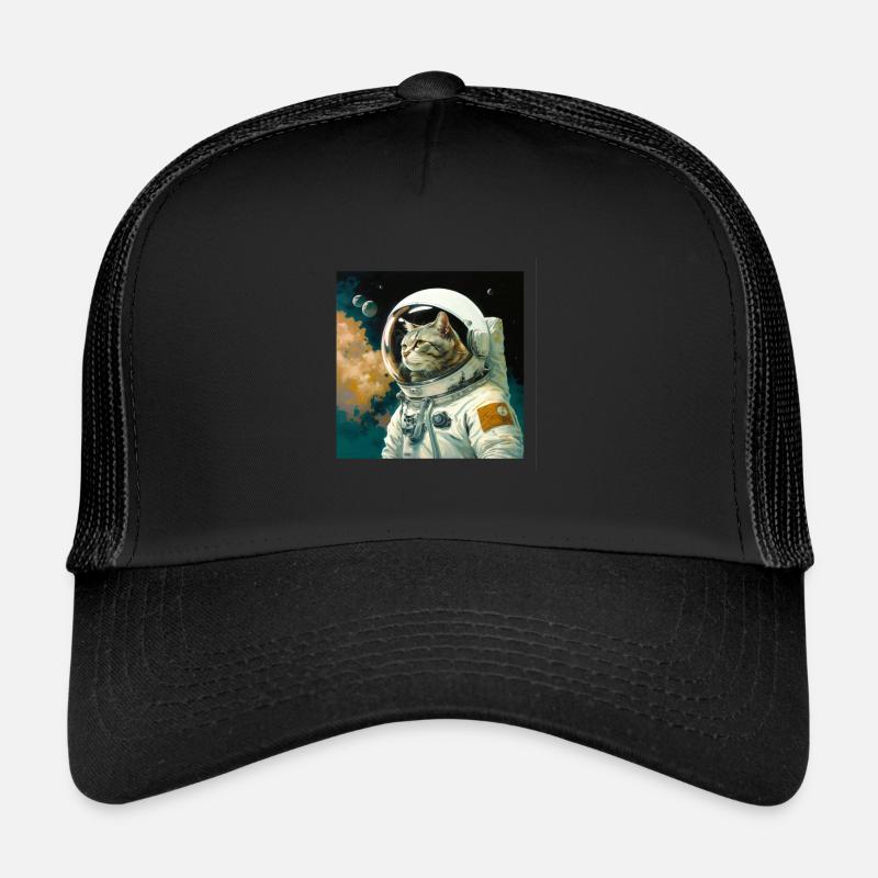 Chat spatial Casquette trucker 