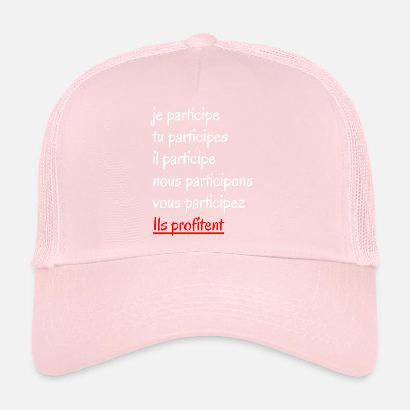 Je participe cadeau original Casquette trucker 