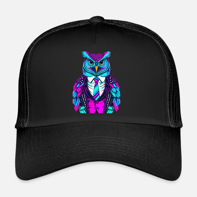 Boss owl in a suit Trucker Cap