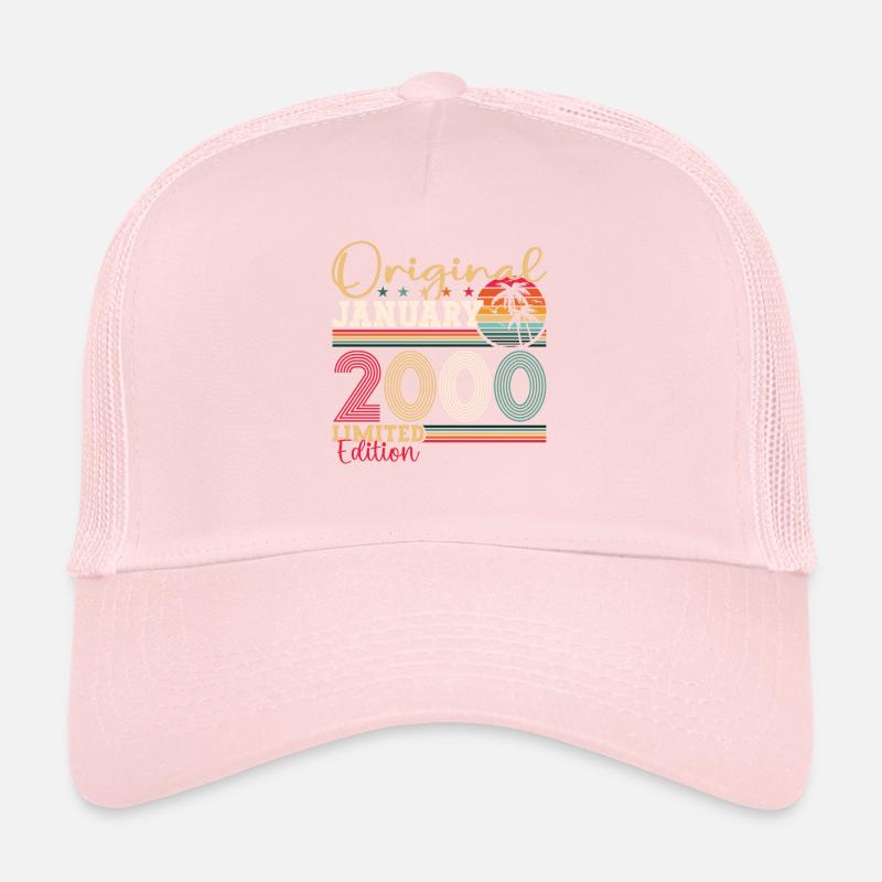 Year 2000 January 23rd birthday gift man Trucker Cap