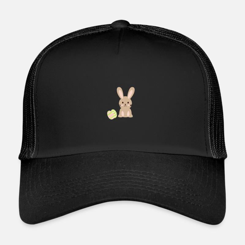 Osterhase - Trucker Cap - Schwarz/Schwarz