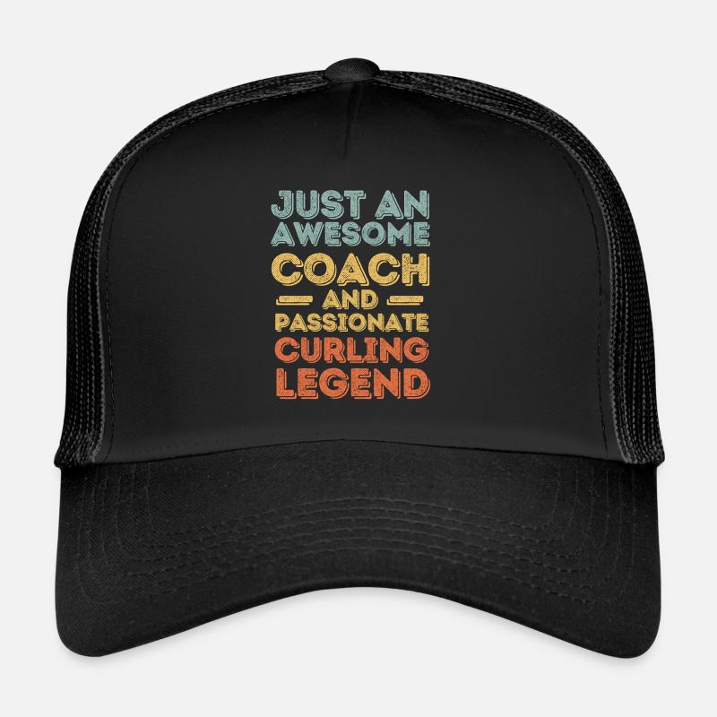 Entraîneur Curling rétro Casquette trucker 