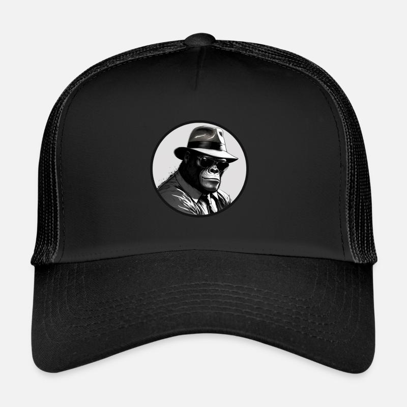 Monkey Gangster Trucker Cap